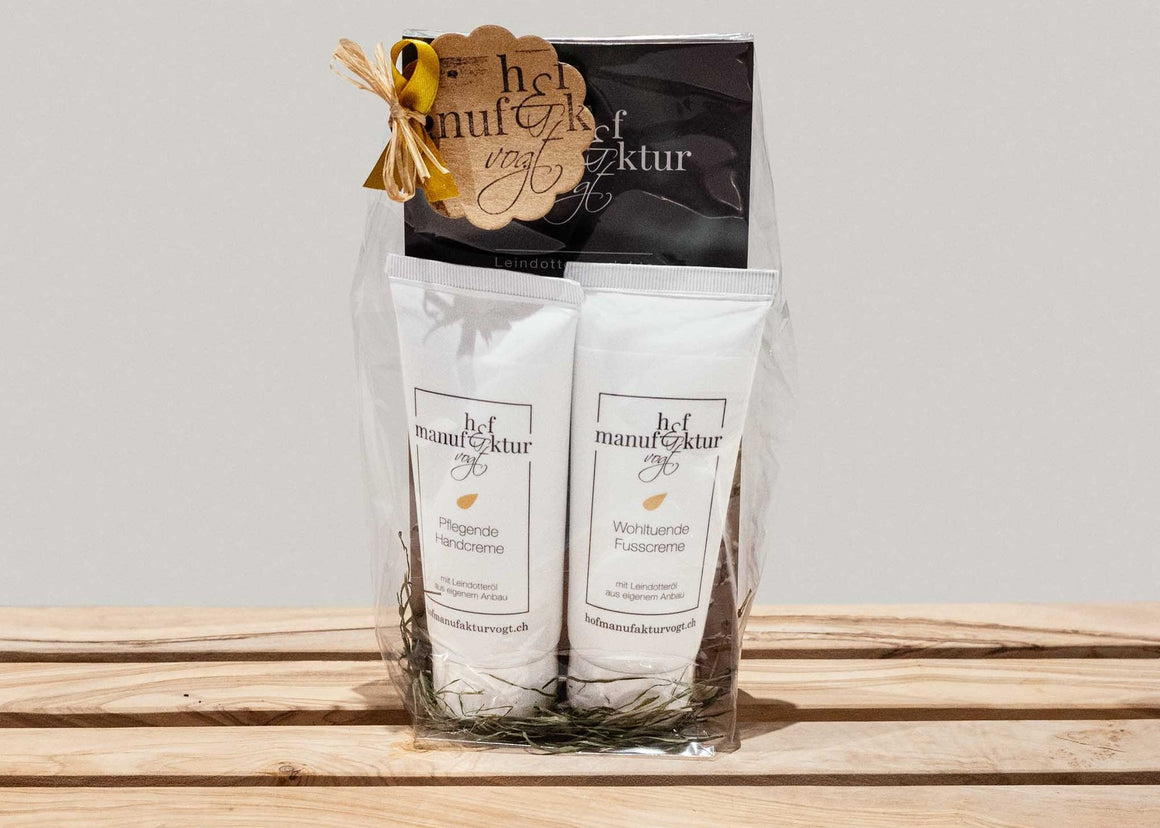 Geschenkset Pflegende Handcreme & Wohltuende Fusscreme